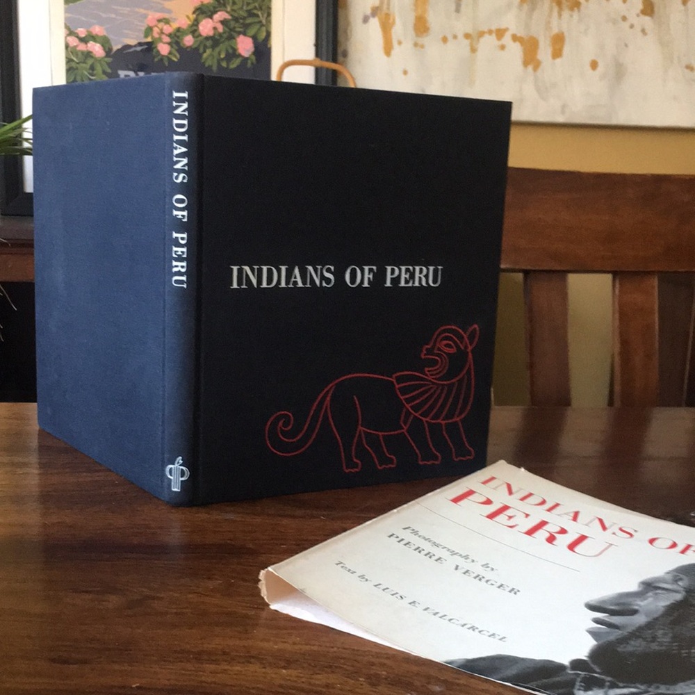 ‘Indians of Peru’ Vintage Hardcover Book by Luis Valcarcel Pics by Pierre Verger